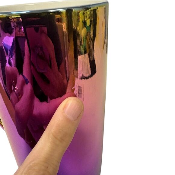 Starbucks 2022 Iridescent 16 oz Mug Pearl Finish VGUC - Picture 6 of 7